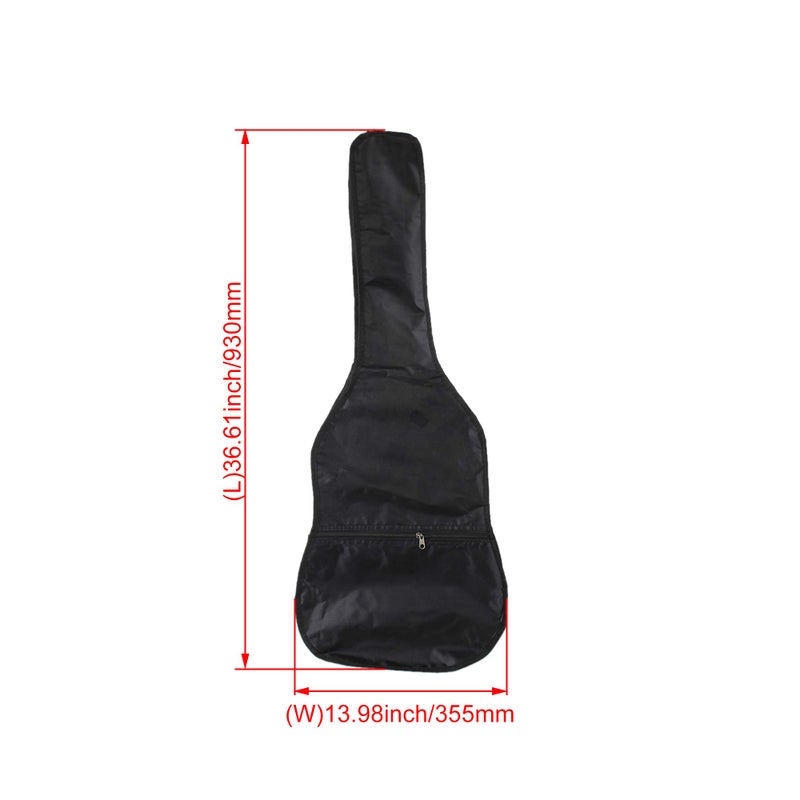 Mxfans 36" Nylon Guitar Bag Backpack For Gig Guitar Storage - Image 4